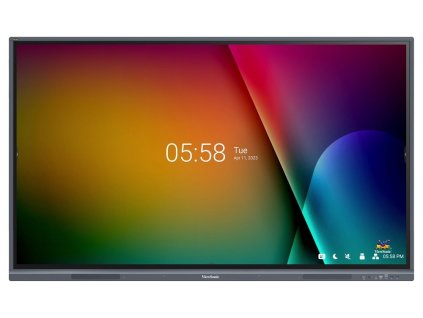 ViewSonic Multi Touch Display IFP6533-G/ 65"/ UHD/450nits, 5000:1, 8G RAM/128GB/HDMI/VGA/USB-C /RJ45 x2, RS232 x1, Grey