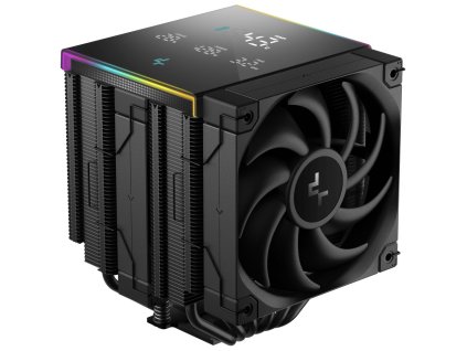 DEEPCOOL chladič AK620 Digital Pro / 2x120mm fan / 6x heatpipes / pro Intel i AMD/ černý / digitální display více hodnot