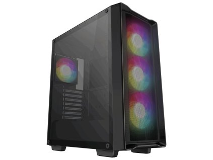 DEEPCOOL skříň CC560 MESH V2 / ATX / 4x120 mm fan ARGB / USB 3.0 / USB 2.0 / mesh panel / černá