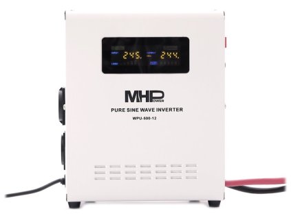 MHPower záložní zdroj WPU-500-12, UPS, 500W, čistý sinus, 12V