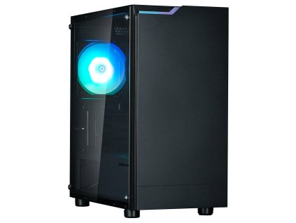 Zalman skříň T4 Plus / miniT / 1x120mm fan ARGB / USB 2.0 / USB 3.0 / tvrzené sklo / černá