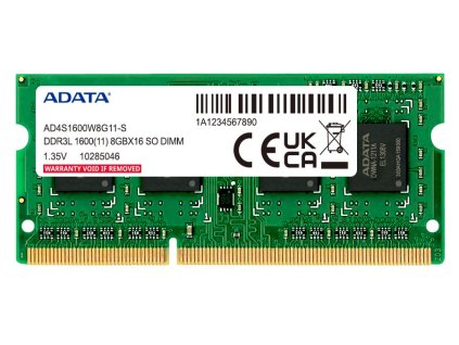 ADATA Premier 8GB DDR3L 1600MT/s / SO-DIMM / CL11 / 1,35V