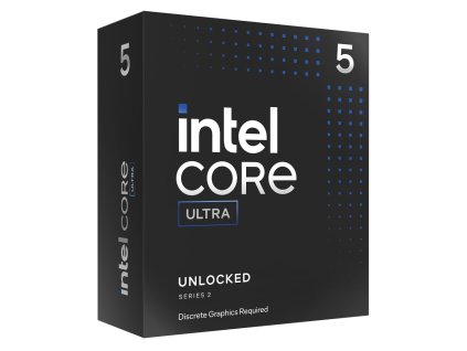 INTEL Core Ultra 5 245KF / Arrow Lake / LGA1851 / max. 5,2GHz / 6P+8E/14T / TDP 159W / bez VGA / BOX bez chladiče