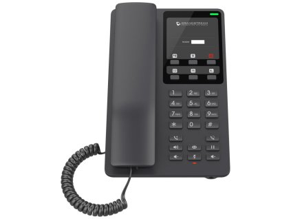 Grandstream GHP621   hotelový VoIP telefon, 2 linky, 2 SIP účty, PoE, 1x RJ45, HD Audio, 3 cestná konference, černý