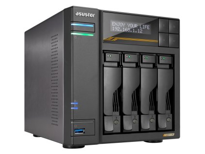 Asustor Lockerstor 4 Gen3 AS6804T   4x 2,5"/3,5" SATA III/ 16GB RAM/ Dual 10GbE/ 4x M.2 SSD