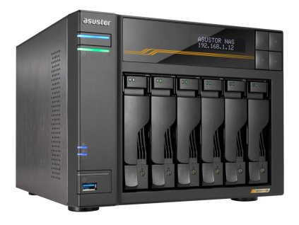 Asustor Lockerstor 6 Gen3 AS6806T   6x 2,5"/3,5" SATA III/ 16GB RAM/ Dual 10GbE Ports/ Dual 5GbE Ports/ 4x M.2 SSD