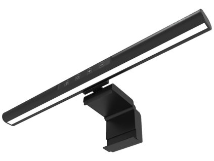 NEDIS LED světlená hliníková lišta pro monitor/ 40 cm/ 60 lm/ 80 LED's/ černá