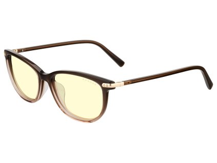 GUNNAR kancelářske/herní brýle  INGRID COCOA FADE CRYSTAL jantarová skla BLF 65 GUNNAR focus