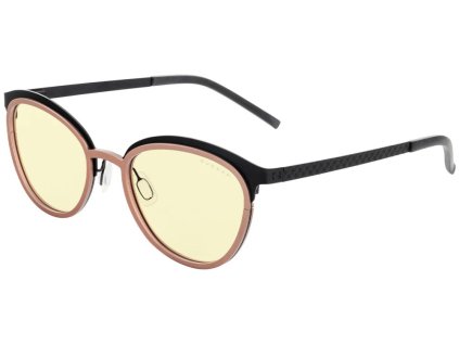 GUNNAR kancelářske/herní brýle  PALOMAR ONYX-BLUSH jantarová skla BLF 65 GUNNAR focus
