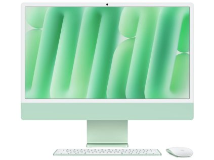 Apple iMac 24" (2024) / M4 / 4,5K Retina displej / 10C CPU / 10C GPU / 16GB RAM / 512 GB SSD / Zelený