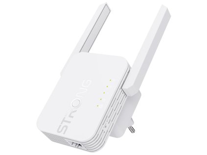 STRONG univerzální opakovač 300S/ Wi-Fi standard 802.11b/g/n/ 300 Mbit/s/ 2,4GHz/ 1x LAN/ bílý