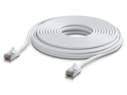 Ubiquiti UniFi Premium Patch Cable Outdoor 12m - Patch kabel, venkovní, Cat6A, bílý, 12m