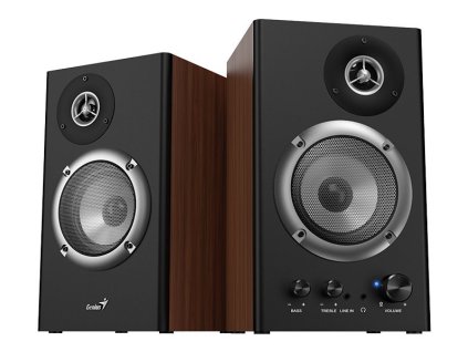 POŠKOZENÝ OBAL - GENIUS repro SP-HF1200B/ 2.0/ 36W/ Dřevěné