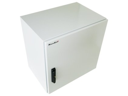 XtendLan Venkovní rozvaděč pro 19", 12U, hloubka 420mm, IP55, 3-bodový zámek, šedý