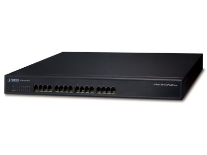 Planet VGW-1620FS VoIP gateway, 16x FXS, SIP, CallerID, Fax, Hotline, firewall, SNMP, SSH/TLS, QoS