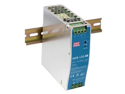 Planet PWR-120-48 průmyslový zdroj na DIN lištu, nastavitelný 48-56V DC, 120W