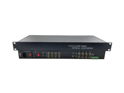 XtendLan HD-CVI/AHD/TVI/PAL opto konvertor, až do 5Mpix, 16x Video, 1xCOM, SC, single i multimode, pár