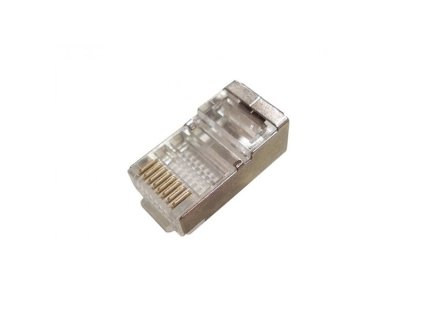 XtendLan Konektor STP RJ45 CAT5e, drát, stíněný, kulatý, 50u