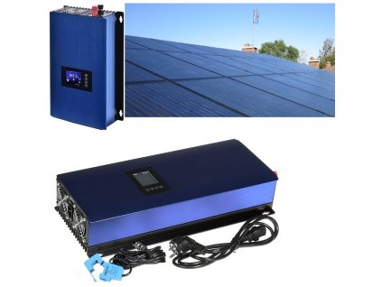 Solarmi GridFree 2000M solární elektrárna: 2kW GTIL měnič s limiterem + 6x 430Wp solární panel, mono, černý