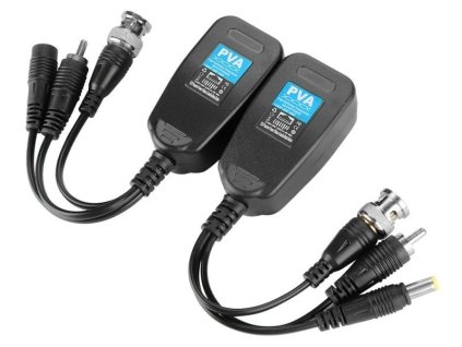 XtendLan Balun pasivní pro AHD/HDCVI/HD-TVI/PAL do 8Mpix, vč. přenosu audio/data a napájení max. 1,5A, cena za pár