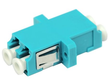 XtendLan LC-LC duplex adapter MM, OM3, azurová, do optických rozvaděčů