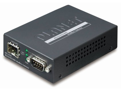 Planet MODBUS brána RS-422/485 na IP, 1x COM, 1x 100Base-FX/SFP, RTU/ACSII, -10~+60°C