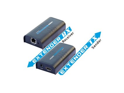 XtendLan HDMI přenos po LAN,vysílač a přijímač, UDP/Multicast, 100Mbps@1080p