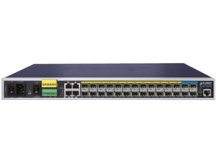 Planet IGS-6325-20S4C4X průmyslový L3 switch, 4x1Gb, 10x1Gb + 4x2.5Gb SFP, 4x10Gb SFP+, 48-56VDC,-40~75°C, IP30, fanless
