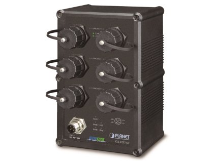 Planet IGS-5227-6T vodotěsný průmyslový L3 switch, 6x1Gb, 9-48VDC, -40~75°C, IP67, EN50155