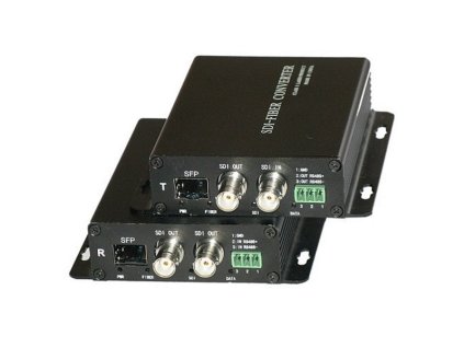 XtendLan HD-SDI a RS-485 optický převodník, SFP, včetně lokálního HD-SDI opakovače, pár