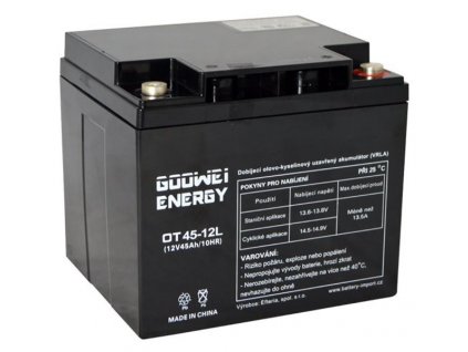 GOOWEI ENERGY Pb záložní akumulátor VRLA GEL 12V/45Ah (OTL45-12)