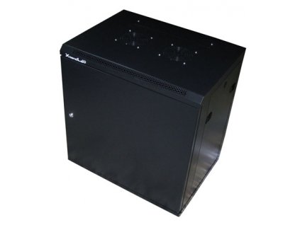 XtendLan 9U/600x450, na zeď, jednodílný, plné dveře, úprava proti vykradení