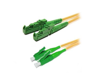 XtendLan FO patch E2000/APC-LC/APC 2m 9/125 duplex, LS0H, G.652d