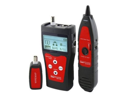 XtendLan Tester STP+PSTN+coax+USB, LCD displej, měření délky vedení, sonda