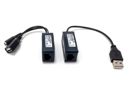 XtendLan Extender USB 1.1 po CAT5E na 70/300m,pasivní,s napájením vzdáleného zařízení