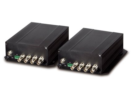 Planet VF-402-KIT opto konvertor 4x Video, 4x RS-485, FC konektor,singlemode, po jednom vlákně, cena za pár