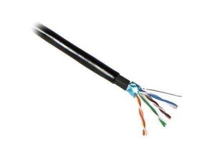PLANET kabel FTP, drát, 4pár, Cat 5e, PE+PE venkovní dvouplášť, Planet Elite, Dca (balení 305m)