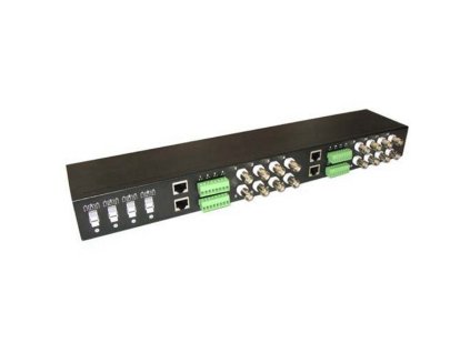 XtendLan Balun pasivní pro 16x AHD/HDCVI/HD-TVI/PAL do 8Mpix, rackmount 19", cena za 1ks