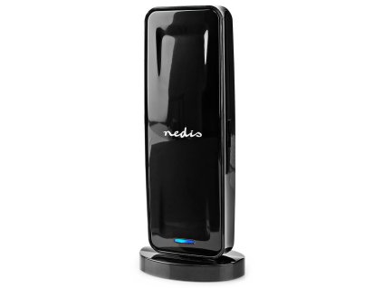 NEDIS aktivní pokojová DVB-T/T2 anténa/ FM / UHF / VHF/ rozsah příjmu 0-15 km/ LTE700/ zesílení 28 dB/ ABS/ černá