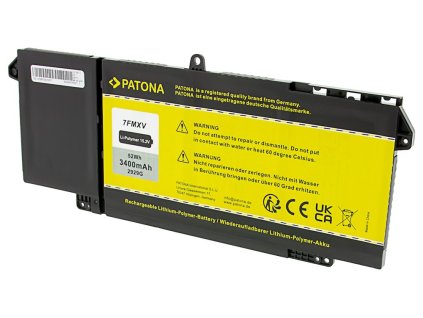 PATONA baterie pro ntb DELL Latitude 5320/7320/7420/7520 3400mAh Li-Pol 15,2V 7FMXV