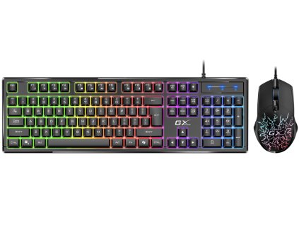 GENIUS GX GAMING Scorpion KM-GX3/ drátový set klávesnice s myší/ RGB podsvícení/ Copilot/ USB/ černá/ CZ+SK layout