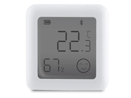 Inteligentní Bluetooth snímač pokojové teploty s LCD displejem a vlhkoměrem BSS-X-TH-LF-C-MS