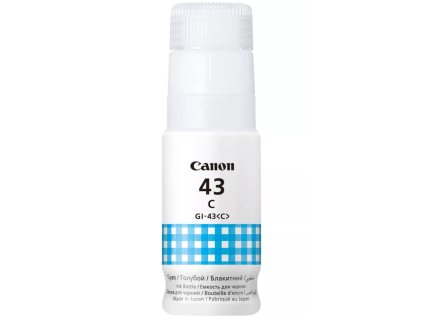 Canon inkoustová náplň GI-43 C EMB Cyan inkoustová lahvička