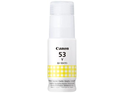 Canon inkoustová náplň GI-53 Y EUR žlutá inkoustová lahvička