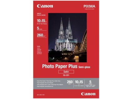 Canon fotopapír  SG-201  Semi-Gloss 10x15 (5 listů)