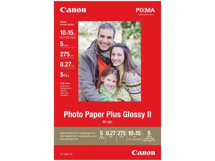 Canon fotopapír  PP-201  lesklý10x15 (5 listů)
