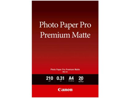 Canon fotopapír  PM-101   Premium Matte A4 20 listů