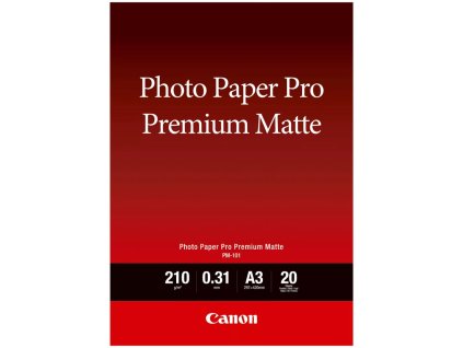 Canon fotopapír  PM-101   Premium Matte A3 20 listů