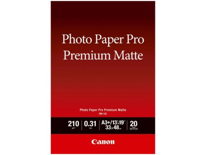 Canon fotopapír  PM-101  Premium Matte A3+ 20 listů