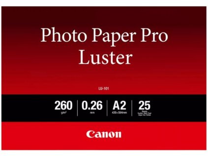 Canon fotopapír  LU-101   Luster A2 25 listů